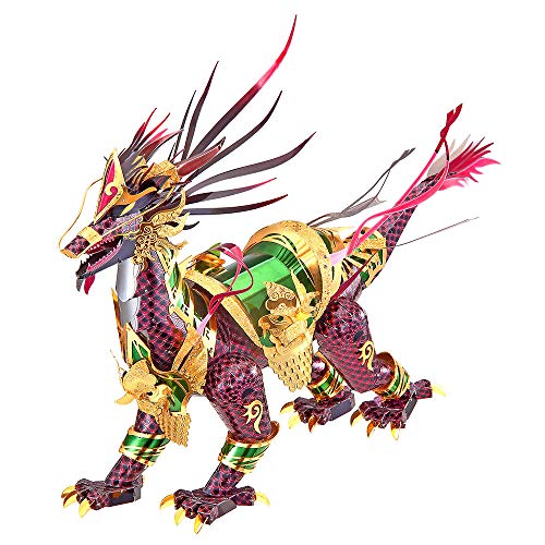 Piececool Puzzle 3D Per Adulti 3D In Metallo Puzzle 3D Per Adulti Kirin Di Buon Auspicio