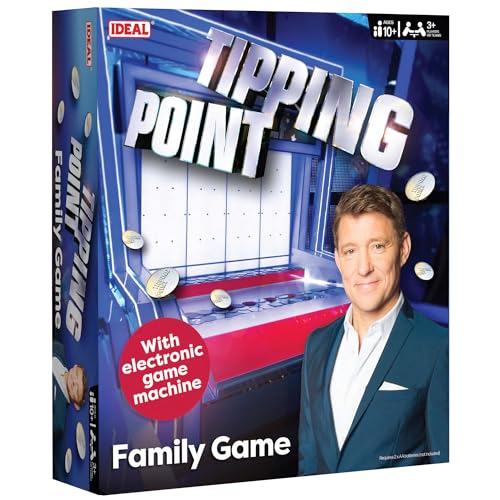 Ideal , Tipping Point Game: With Electronic Tipping Point Machine And All New Questions , Family Tv Show Board Game , For 3+ Players Or Teams , Ages 1