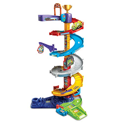 Vtech Tut Baby Flitzer-2-In-1-Turboturm Giocattoli Per Bambini, Pista Da Corsa, Autorimessa, Auto, Multicolore, 80-535004