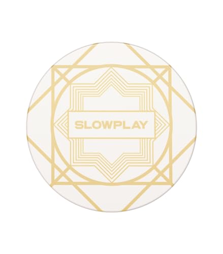Slowplay Nash - Chip Da Poker In Ceramica Di Grado Casinò, 10 Grammi, Per Texas Hold'Em, Chip Professionali Da 39 Mm, Confezione Da 50 (Bianco)