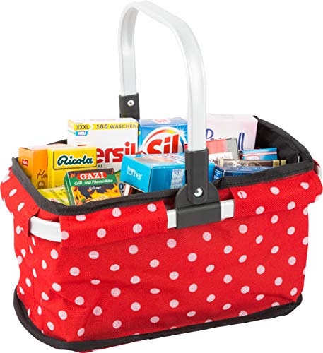 Tanner 40913 Dotted Red Carrying Basket