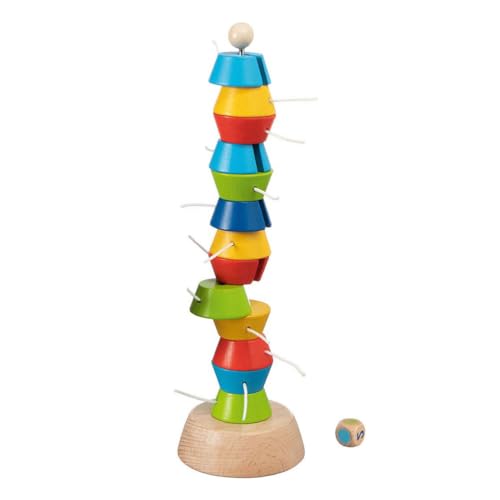 Goki- Torre Di Equilibrio Tugie Forme E Colori, Multicolore, Ys/M, 56752