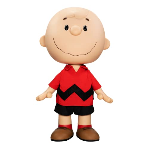 Super7 Peanuts Charlie Brown (Camicia Rossa) 40,6 Cm Figura Supersize – Figura Da Collezione