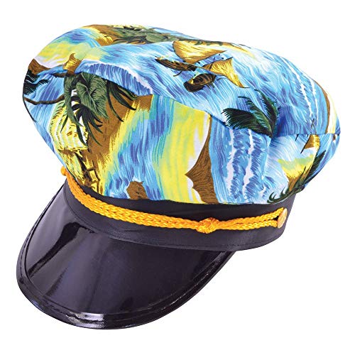 Bristol Novelty Bh609 Cappello Da Capitano Hawaiano, Unisex, Per Adulti, Multicolore, Taglia Unica Halloween