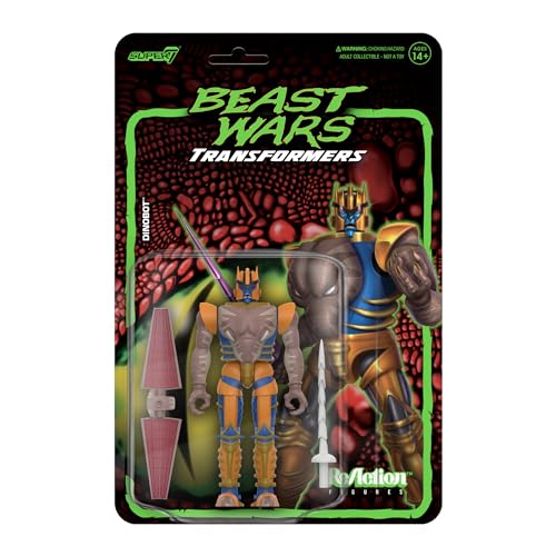 Super7 Transformers Beast Wars Reaction - Statuetta Dinobot 10 Cm