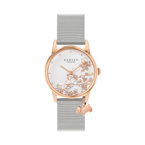 Radley Orologio Da Donna Con Cinturino In Maglia Argentata, Argento, Moderno, Argento, Moderno