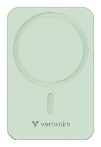 Verbatim Essential Power Bank 32224 - Filo Magn.Wirel, 20000 Mah, Colore: Verde