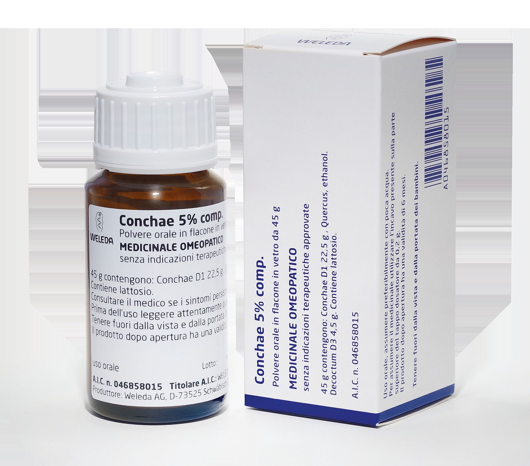 Conchae 5% Comp*Polvere Orale Flacone 45 G