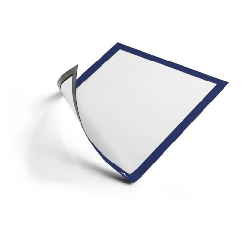 Durable 486907 Sachet De 5 Cadres D'Affichage Magnétiques A4 Bleu Foncé