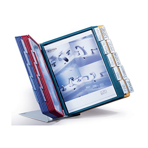 Durable 569900 Système De Tableaux De Table (Vario Table 20, Avec 20 Tableaux) Multicolore