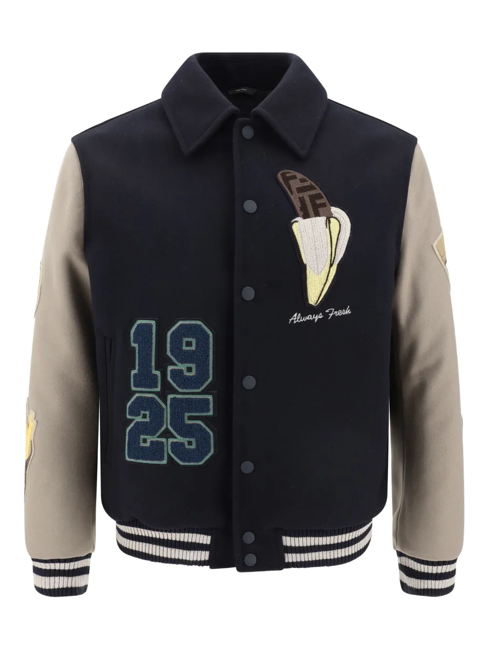 FENDI Bomber con motivo numeri - Blu