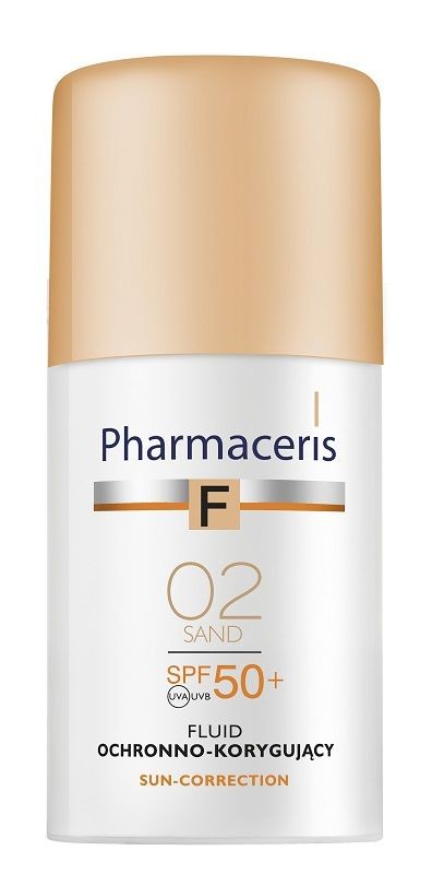 Pharmaceris F Fluido Protettivo e Correttivo SPF 50+, 02 30 ml sand