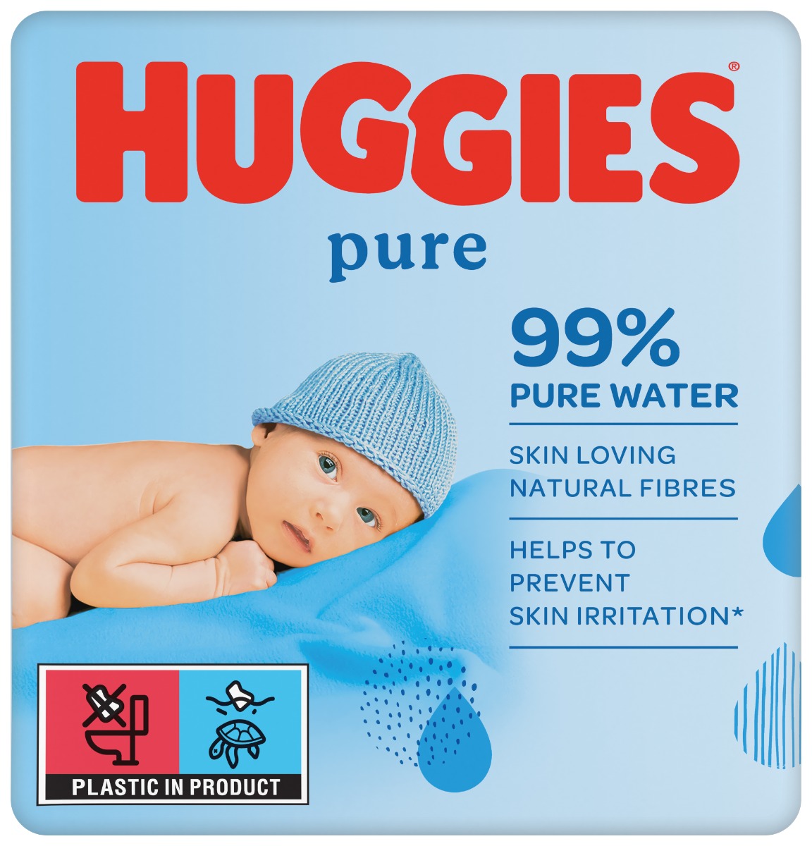 Huggies Salviettine Ultra Comfort per la Cura Naturale 168 pz