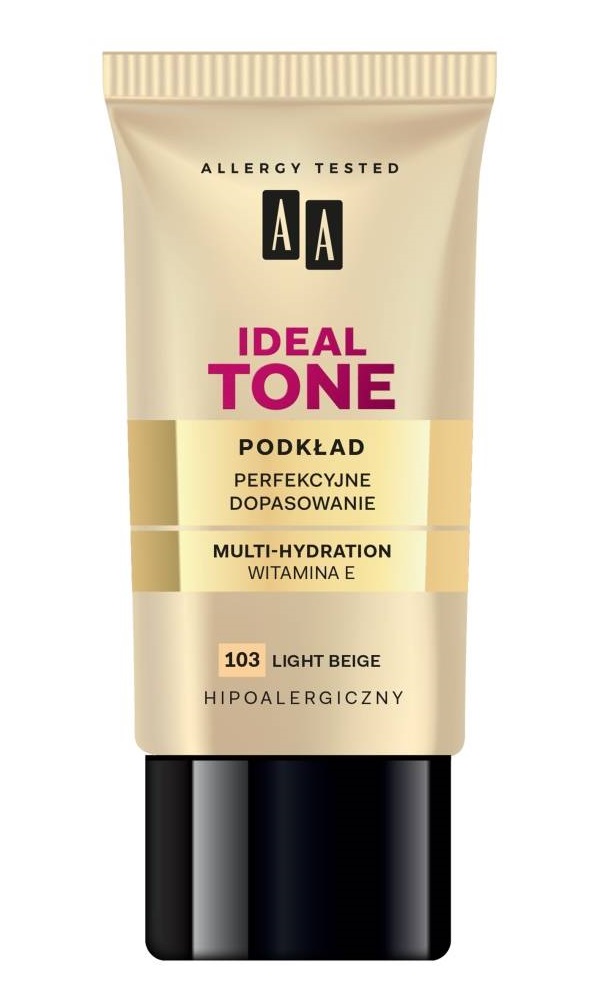 AA Make Up Ideal Tone Fondotinta, 103 Light Beige 30 ml Light Beige