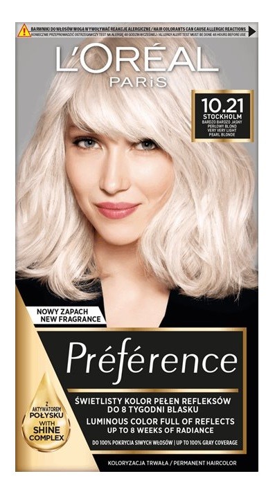 Preference Tinta per Capelli Z2 10.21 Stoccolma
