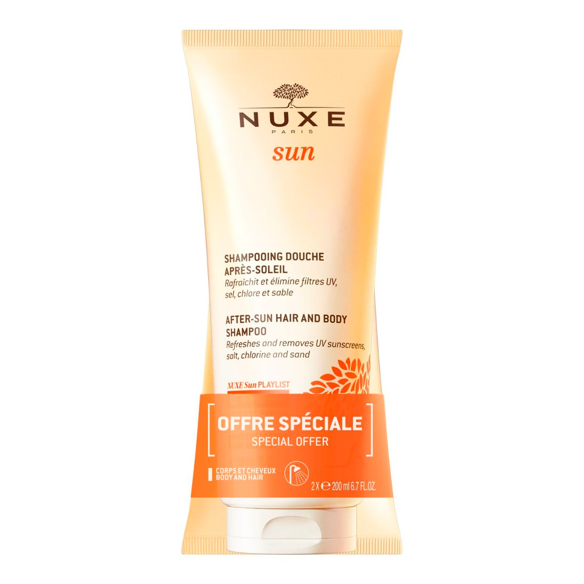 Nuxe Sun Gel Doccia Doposole 2X200Ml Duopack