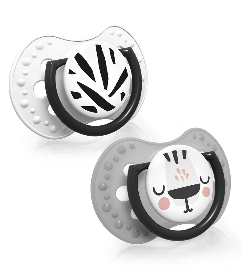 Lovi Ciuccio in Silicone Dinamico Salt & Pepper 6-18M 2 pz