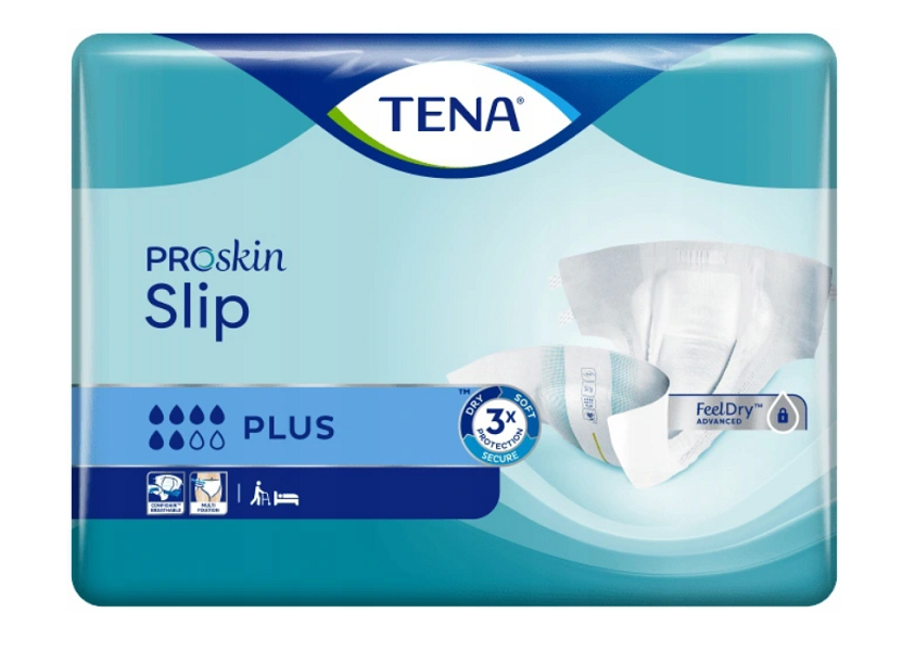 Tena Slip ProSkin Plus, Pannoloni per Adulti, 120-160 cm, Taglia Extra Large 30 pz