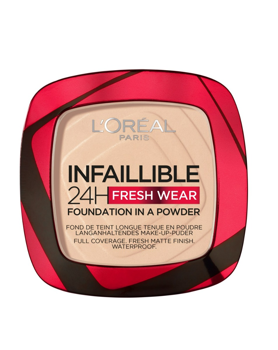 L'Oréal Paris Infaillible 24H Fresh Wear Fondotinta in Polvere 20 Ivory 9 g Ivory