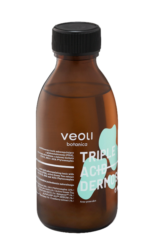 Veoli Botanica Triple Acid Dermo Solution Tonico multi-acido seboregolatore 150 ml 150 ml