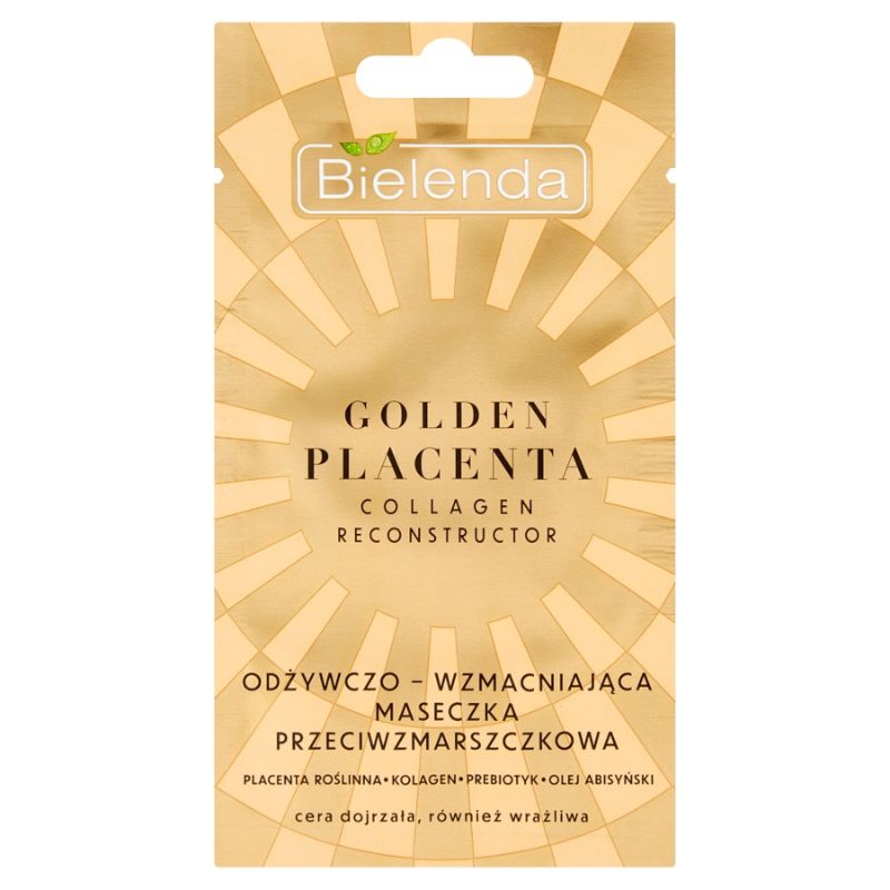 Bielenda Golden Placenta Maschera Anti-Rughe Nutriente e Rinforzante 8 g 8 g