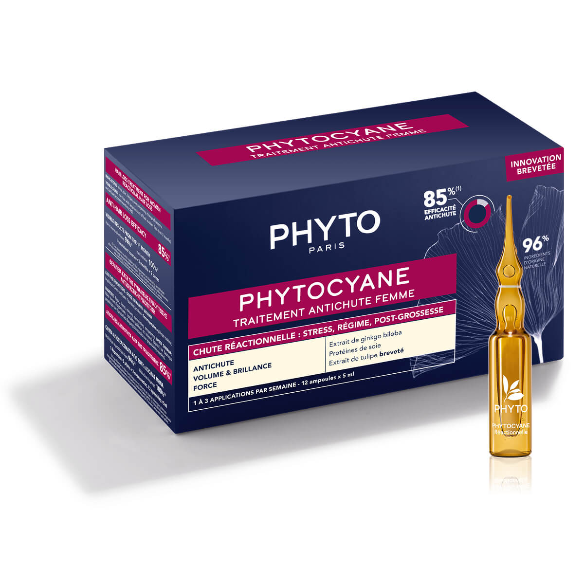 Phyto Phytocyane Trattamento Anticaduta Capelli per Donne Caduta Temporanea 12x5 ml 60 ml