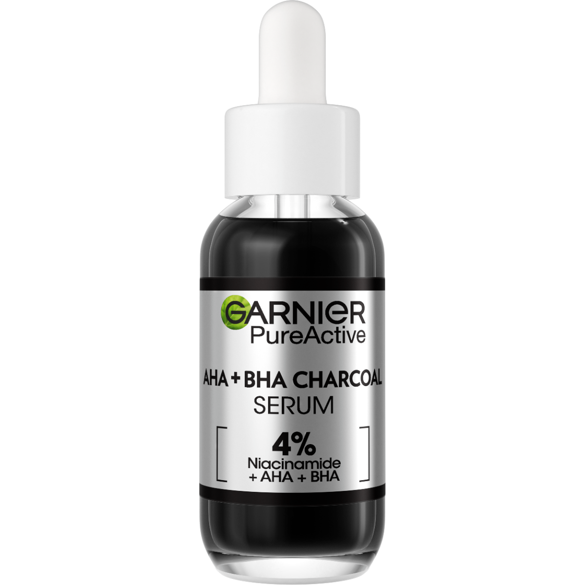 Garnier Skin Naturals Pure Active Siero Anti-Imperfezioni con Acido AHA, BHA e Carbone 30 ml 30 ml