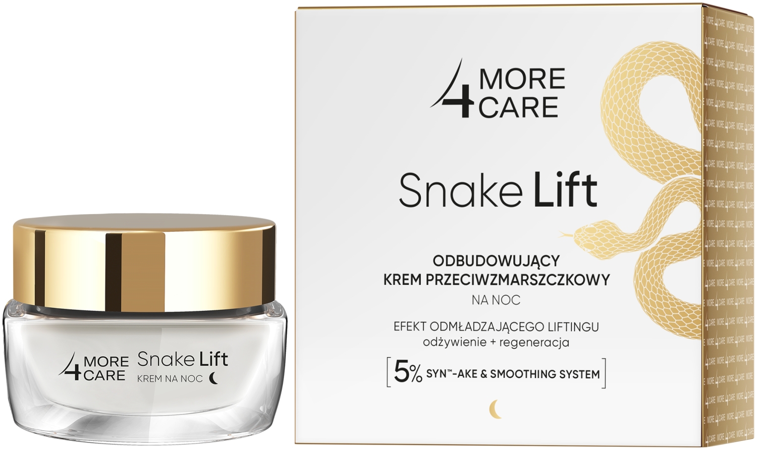 MORE4CARE Snake Lift Crema Antirughe Rigenerante Notte 50 ml 50 ml