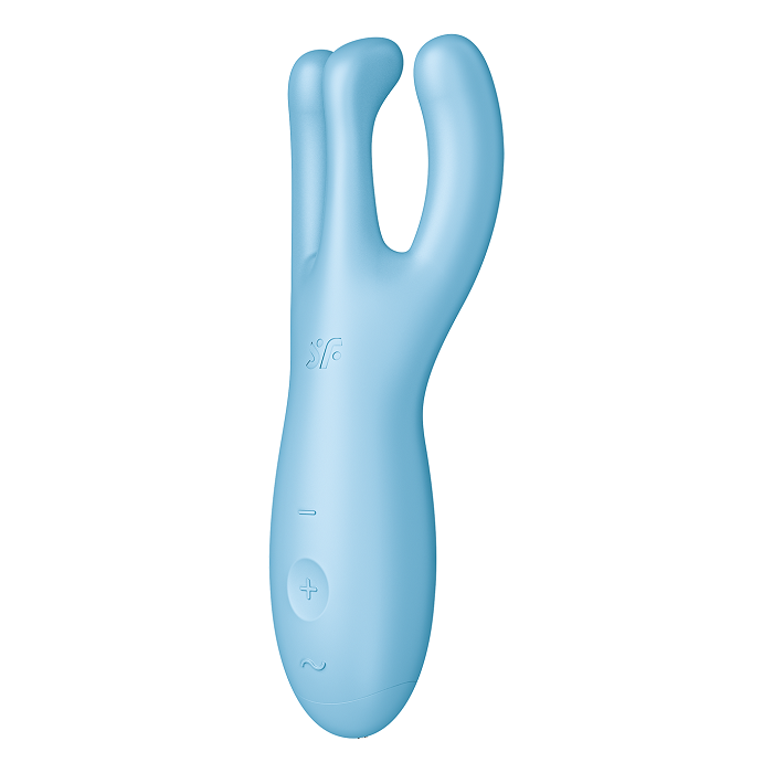 Satisfyer Massaggiatore Threesome 4 Connect App Blue - massaggiatore intimo
