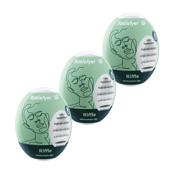 Satisfyer Masturbatore Egg da 3 pz Set Riffle - set di masturbatori