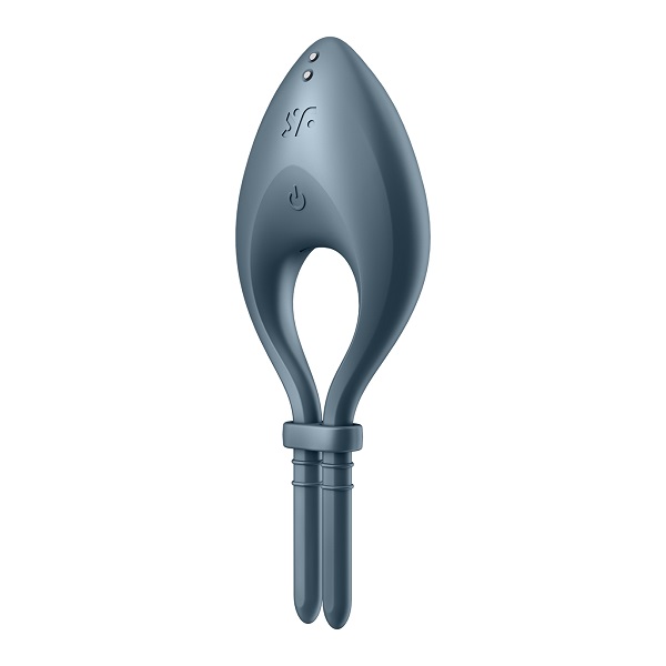Satisfyer Anello Bullseye Connect App Dark Blue - anello per erezione