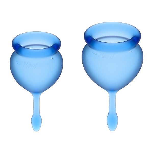 Satisfyer Feel Good Menstrual Cup Dark Blue - coppetta mestruale