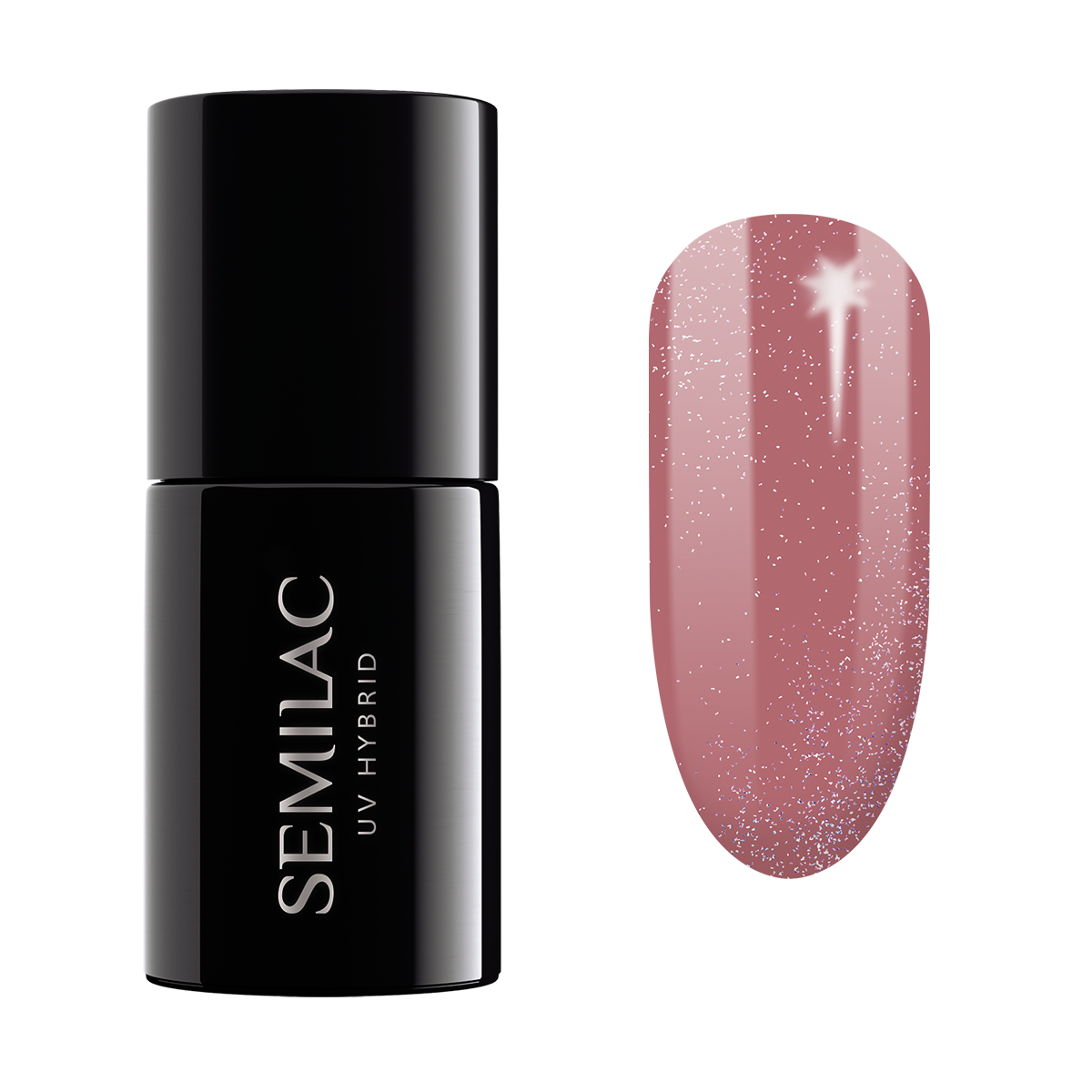 Semilac UV Hybrid Smalto Ibrido 321 Shimmer Dust Caramel 7 ml Shimmer Dust Caramel