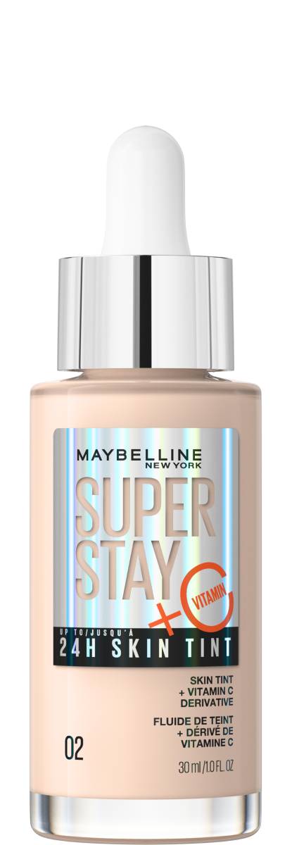 Maybelline Super Stay 24H Skin Tint Fondotinta Illuminante Lunga Tenuta, 02 30 ml