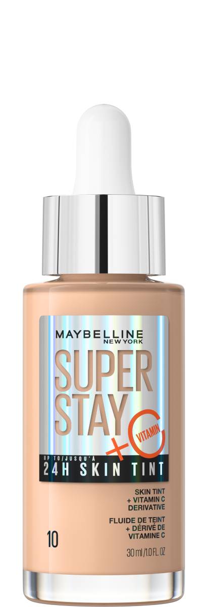 Maybelline Super Stay 24H Skin Tint Fondotinta Illuminante Lunga Tenuta, 10 30 ml