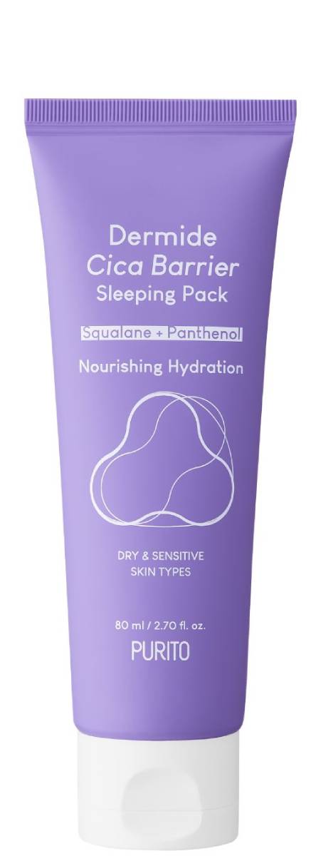 Purito Dermide Cica Barrier Crema Rigenerante Notte con Estratto di Centella Asiatica 80 ml 80 ml