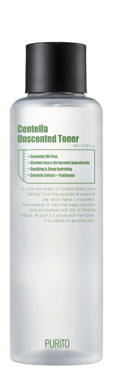 Purito Centella Unscented Tonico Inodore con Estratto di Centella Asiatica 200 ml 200 ml