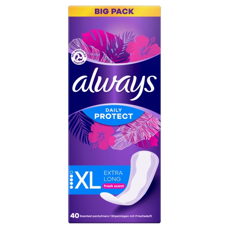 Always Dailies Salvaslip Long 40 pz