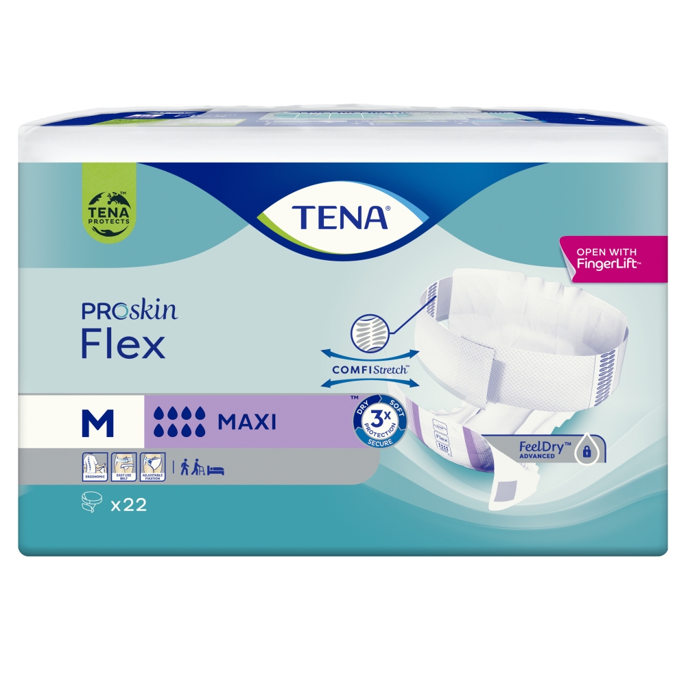 Tena Flex ProSkin Maxi Pannoloni per adulti, 71-102 cm, Taglia M