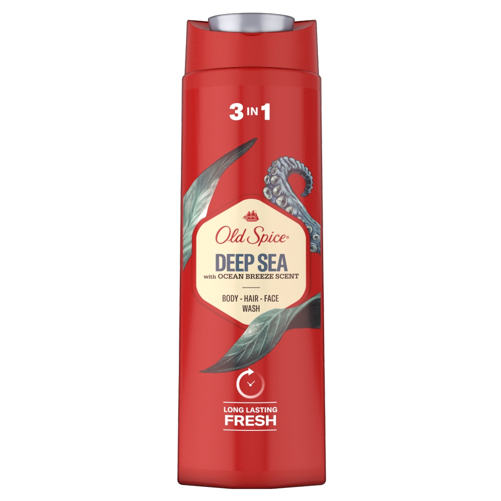 Old Spice Deep Sea Gel Doccia e Shampoo per Uomo 400 ml 400 ml