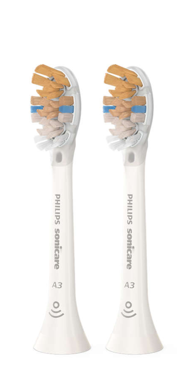Philips Sonicare A3 Premium All-in-one HX9092/10 Testine Bianche 2 pz