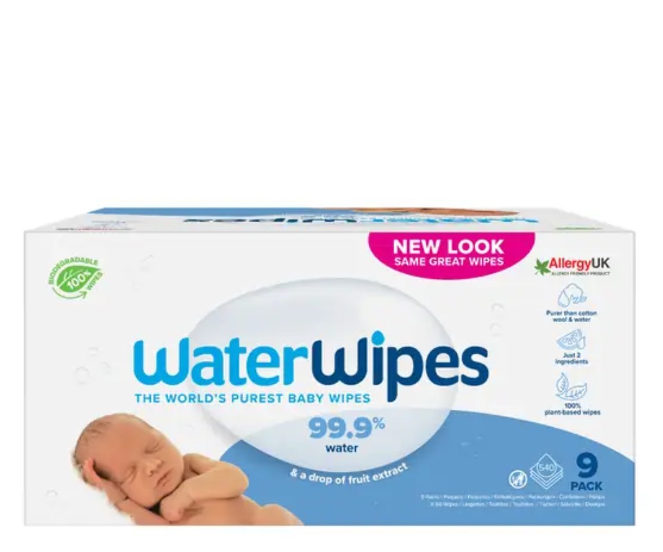 Water Wipes BIOSalviette Idaratanti Acquose 9-Pack 540 pz