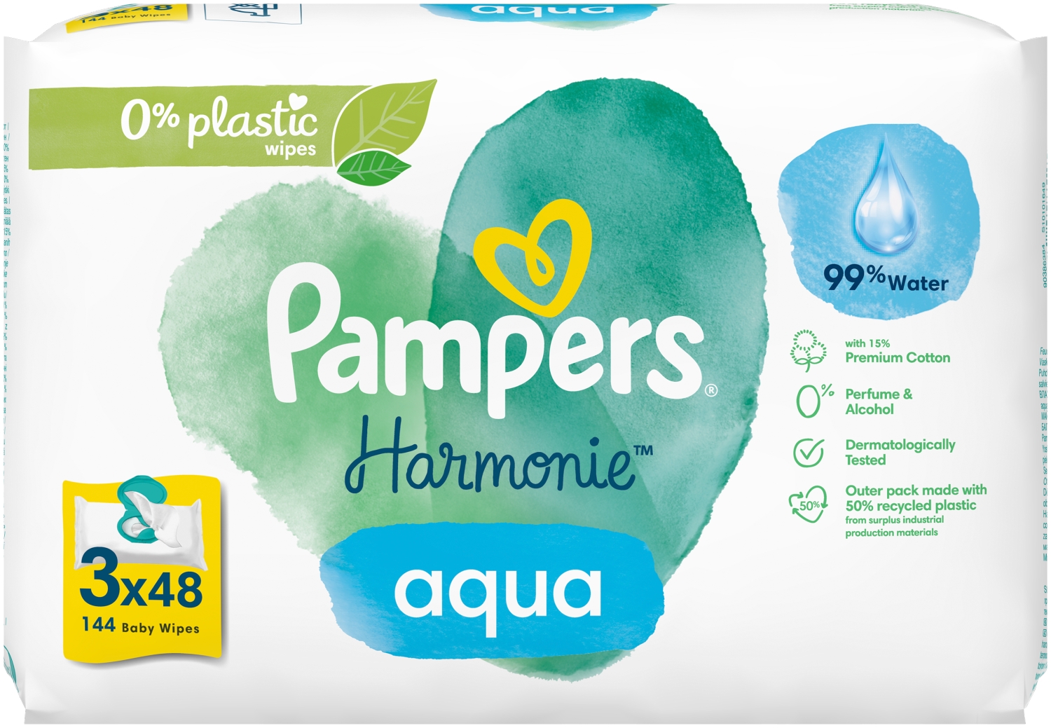 Pampers Aqua Harmonie Salviette Umidificate 144 pz