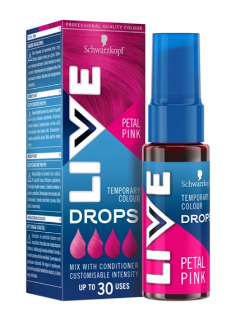 Schwarzkopf Live Drops Petal Pink - Colore Semi-Permanente Capelli 30 ml 30 ml