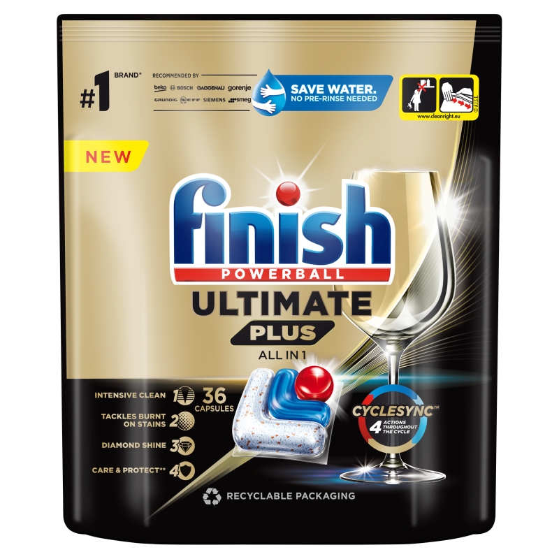 Finish Capsule Ultimate Plus Fresh 36 pz