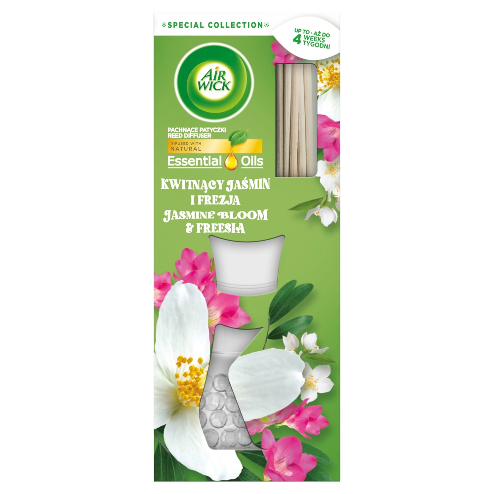 Air Wick Essential Oils Bastoncini Profumati Gelsomino Fiorito e Fresia 20,5 ml 20.5 ml