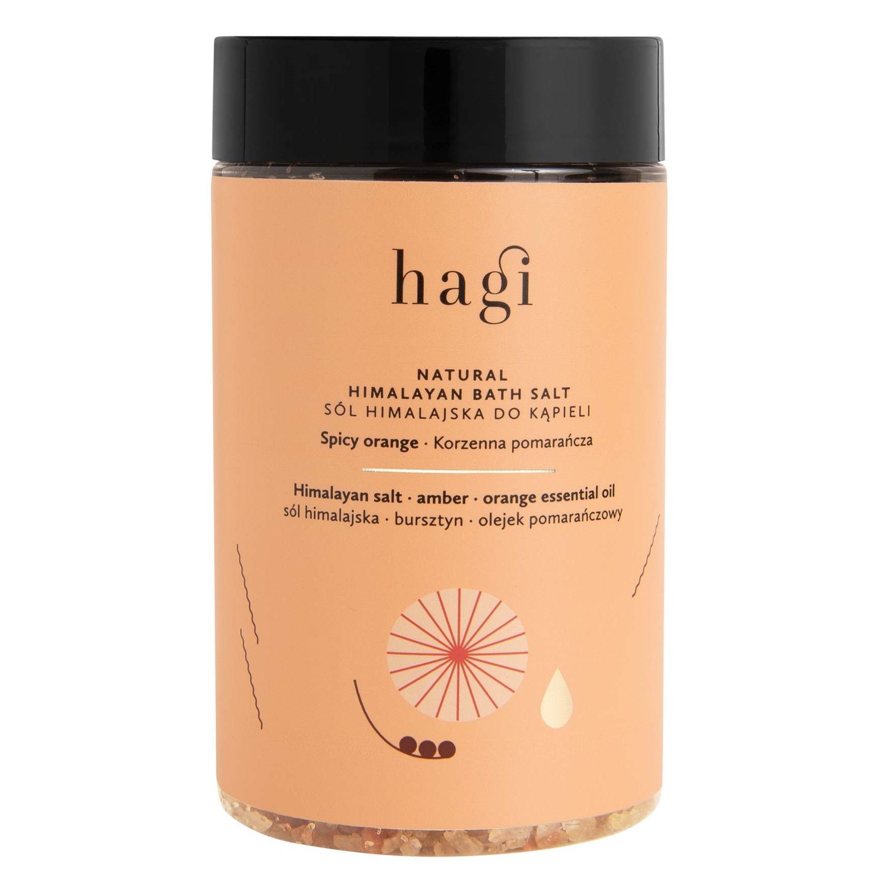 Hagi Sale da Bagno Himalayano Arancia Speziata 480 g 480 g