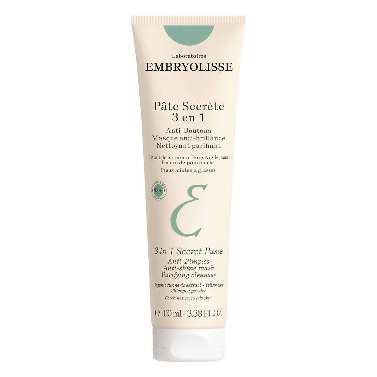 Embryolisse Pasta Segreta 3in1 - Trattamento Multifunzione Contro le Imperfezioni 100 ml 100 ml