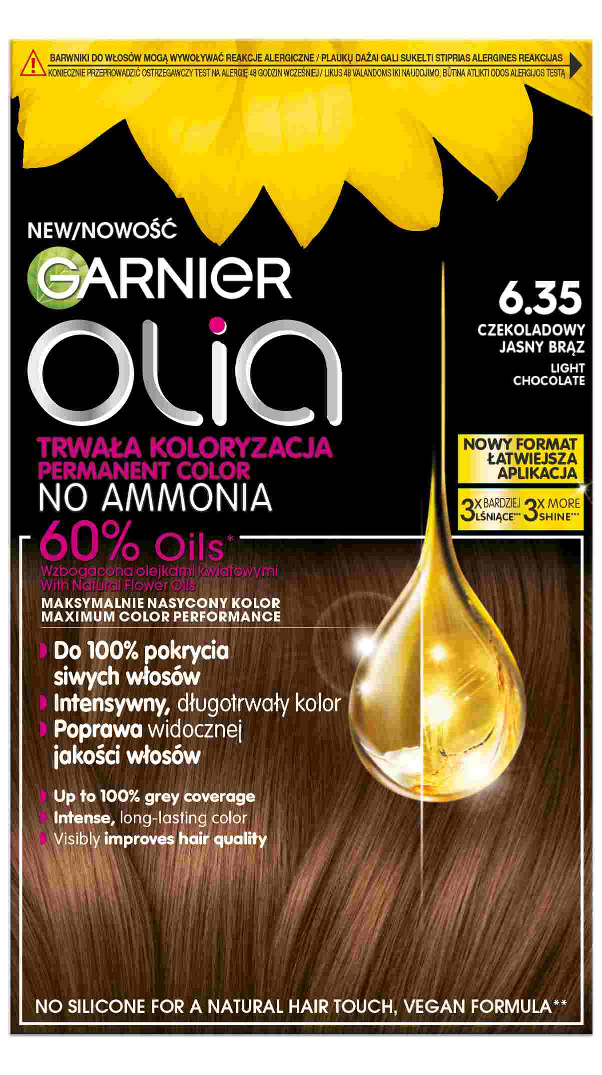 Garnier Olia Tinta per Capelli 6.35 Cioccolato Chiaro