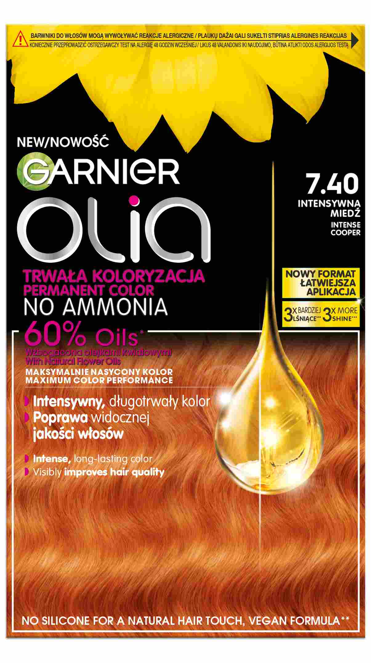 Garnier Olia Tinta per Capelli 7.40 Rame Intenso